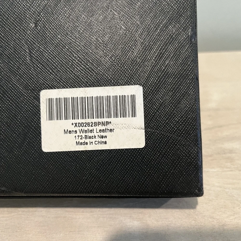 Swallow Mall Black Leather Wallet With RFID Secure Technology‎